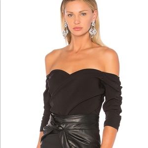 NBD Bryant Off Shoulder Sweetheart Bodysuit NWT